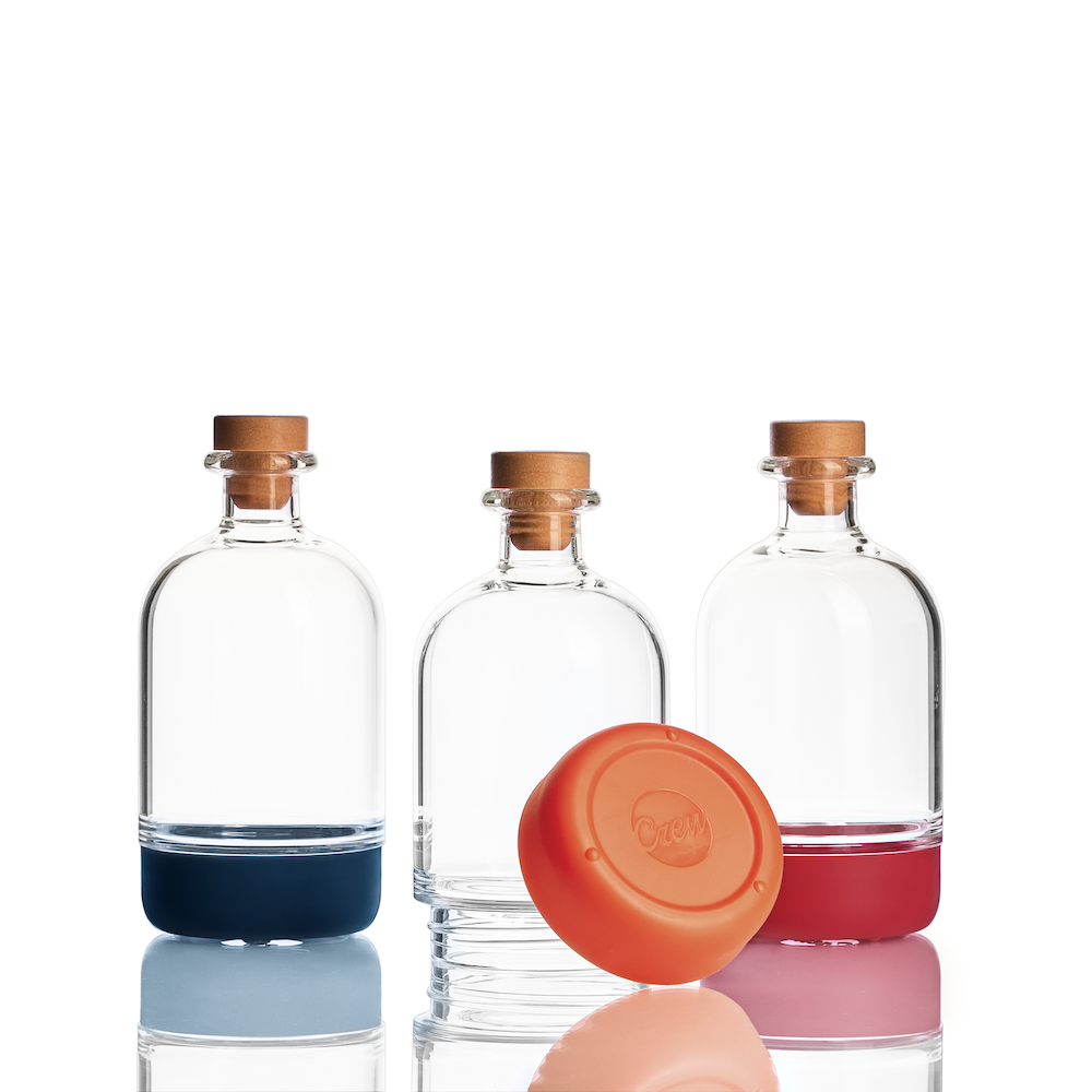 Trendy Chubby Bottle 3-Pack | Crew Barware Simple Syrup Bottle