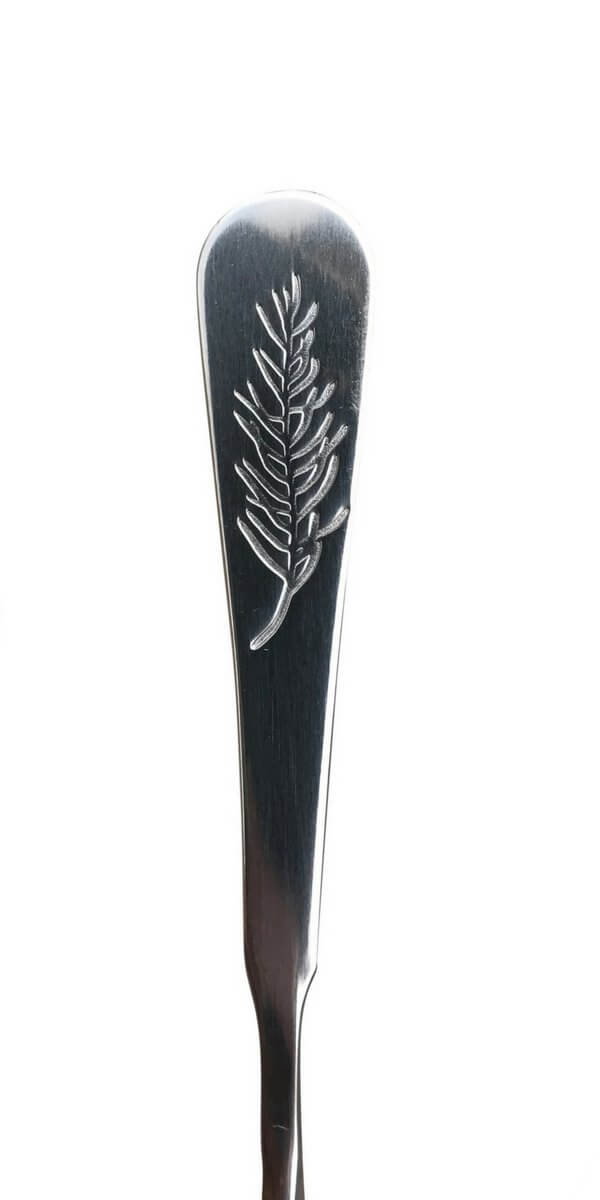 End of the extra long bar spoon from amehla co.