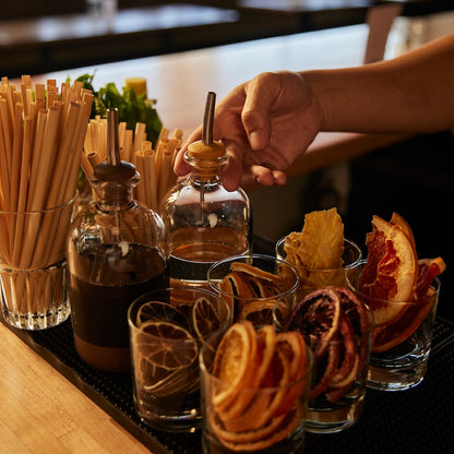 Crew chubby bottles and drink garnishes | Crew Barware