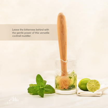 wooden cocktail muddler