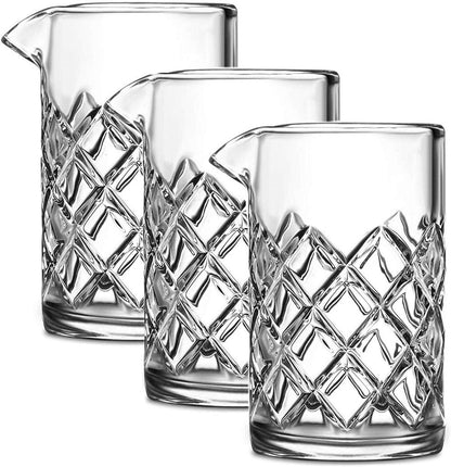 Amehla Co. 3 pack of their original yarai mixing glasses.