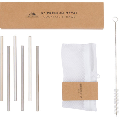 metal cocktail straws